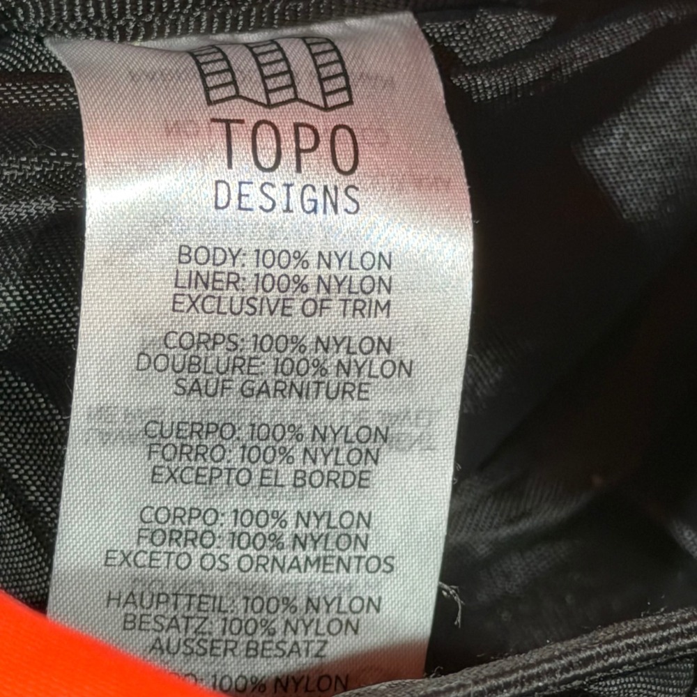 Topo Designs Rover Pack Classic OS Multi Color Block Nylon Backpack - Picture 13 of 13